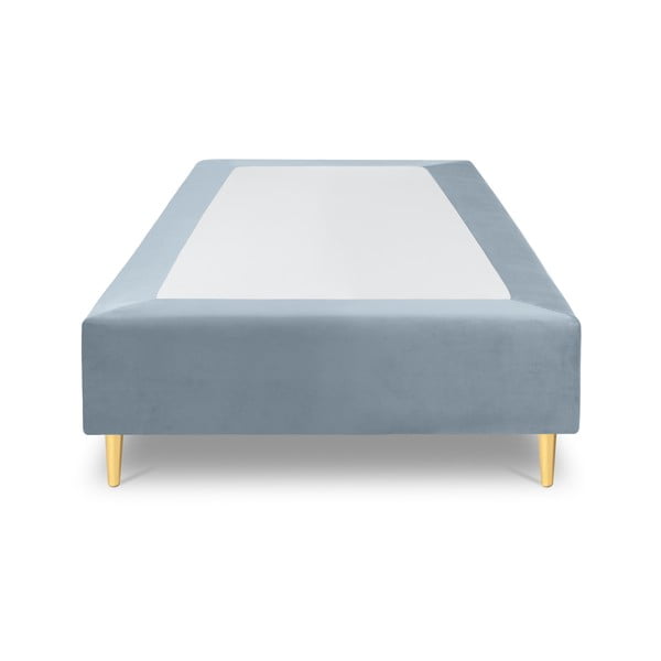 Letto singolo in velluto azzurro, 90 x 200 cm Lia - Cosmopolitan Design-image-2