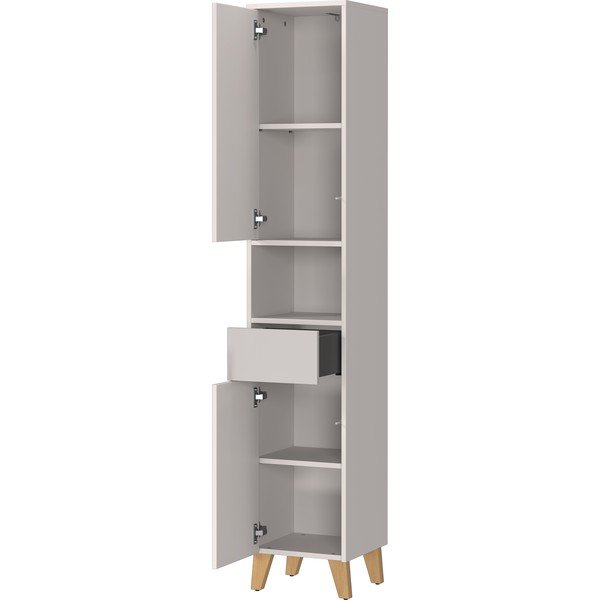 Mobile per bagno color crema opaco alto 33x181 cm Arnea – Germania-image-3
