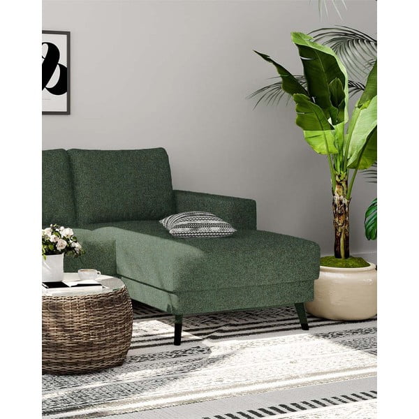 Divano angolare verde scuro (con penisola a destra/con chaise lounge) Fynn – Ghado-image-3