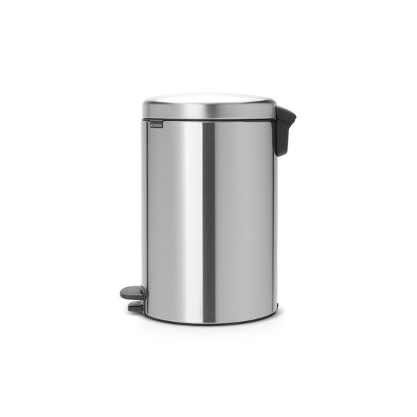 Cestino per la spazzatura color argento opaco in acciaio con pedale 20 l NewIcon – Brabantia-image-1