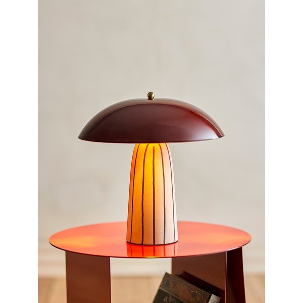 Lampada da tavolo in ceramica con paralume in metallo (altezza totale 32 cm) Arvid – Bloomingville-image-3