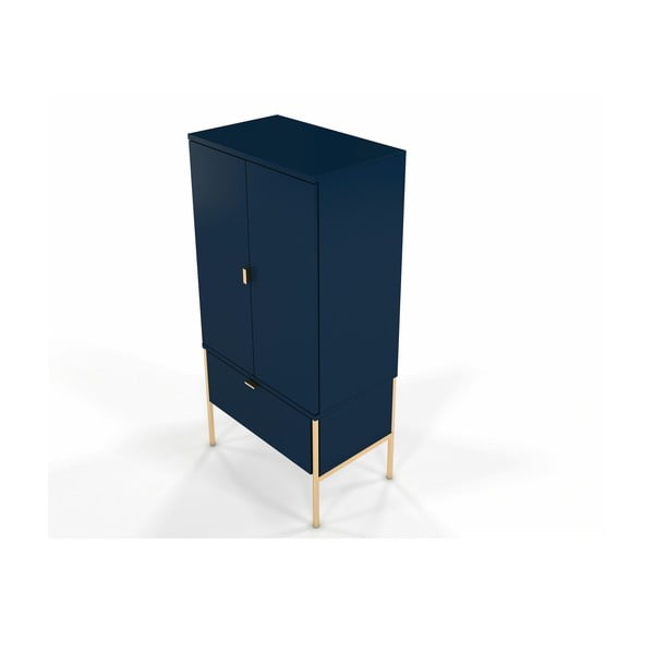 Cassettiera combinata in blu navy Polka - Skandica-image-2