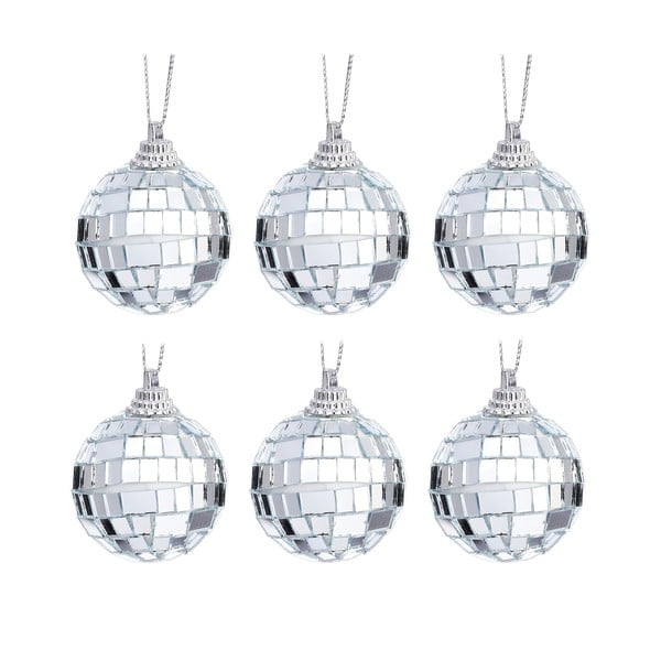 Set di palline di Natale in plastica 6 pz ø 4 cm Mirror Ball Mini – Sass & Belle