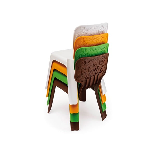 Dětská zelená stohovatelná židle Magis Alma-image-2