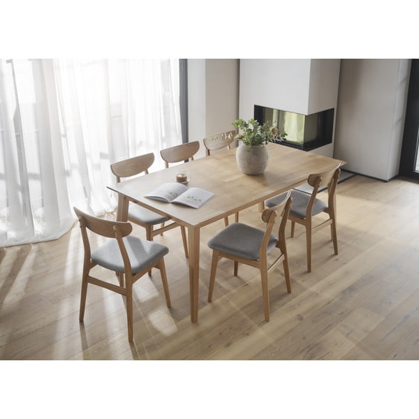 Set di 2 sedie da pranzo in colore naturale Rodham - Rowico-image-3