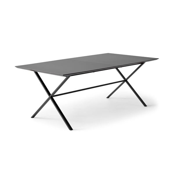 Tavolo da pranzo pieghevole nero con piano nero 90x165 cm Meza - Hammel Furniture