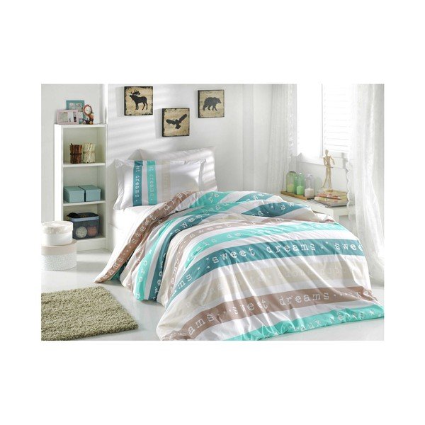 Lenzuolo singolo in popeline di cotone Delimano, 160 x 220 cm - Mijolnir