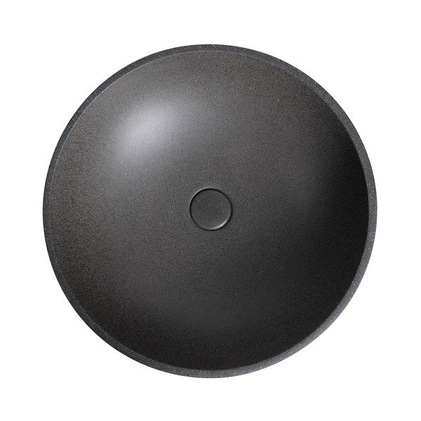 Lavabo rotondo in grigio scuro in calcestruzzo ø 44 cm Turf – Sapho-image-2