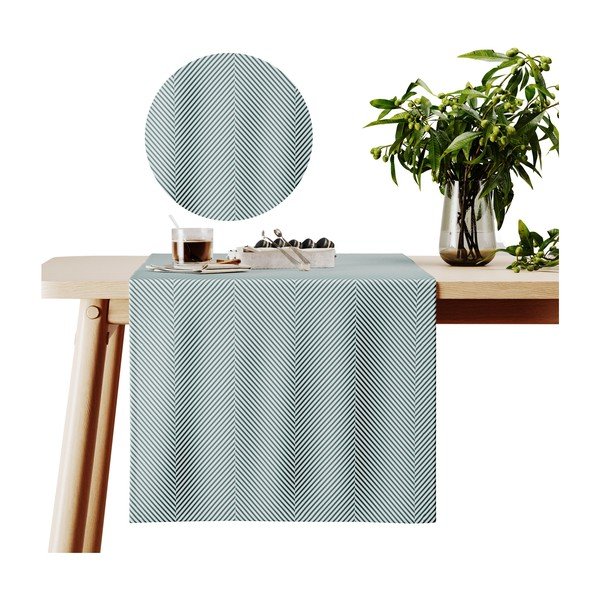 Runner da tavola in velluto 40x140 cm Clear - AmeliaHome-image-4
