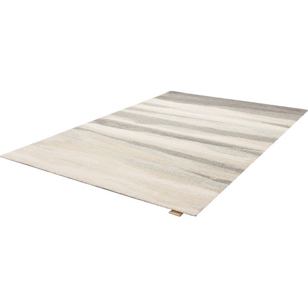 Tappeto in lana beige-grigio 133x190 cm Elidu - Agnella-image-4