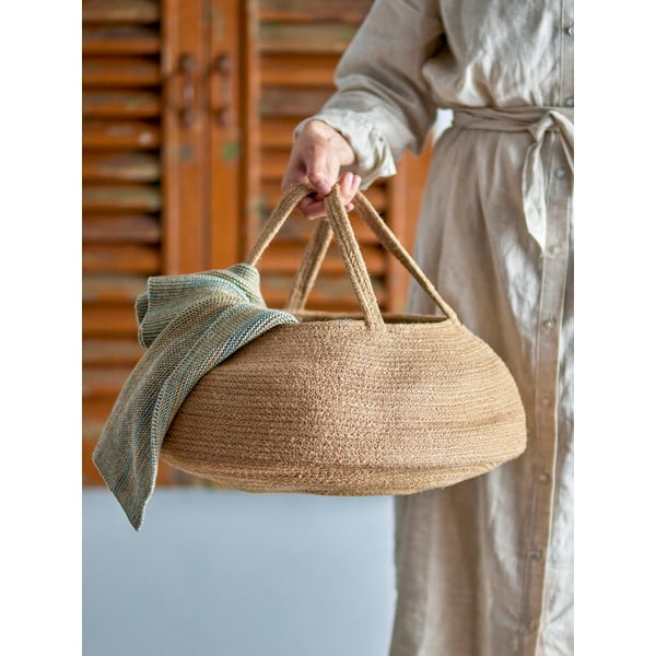 Cestino in iuta ø 44x33 cm Nomie - Bloomingville-image-1