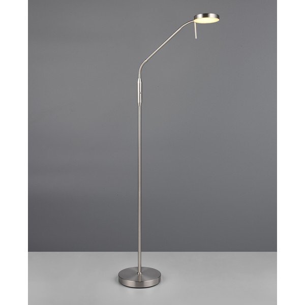 Lampada da terra argentata (altezza totale 160 cm) Moreno – Reality-image-1