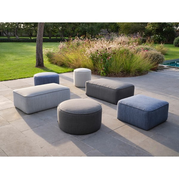 Sgabello da giardino grigio scuro - Diphano-image-3