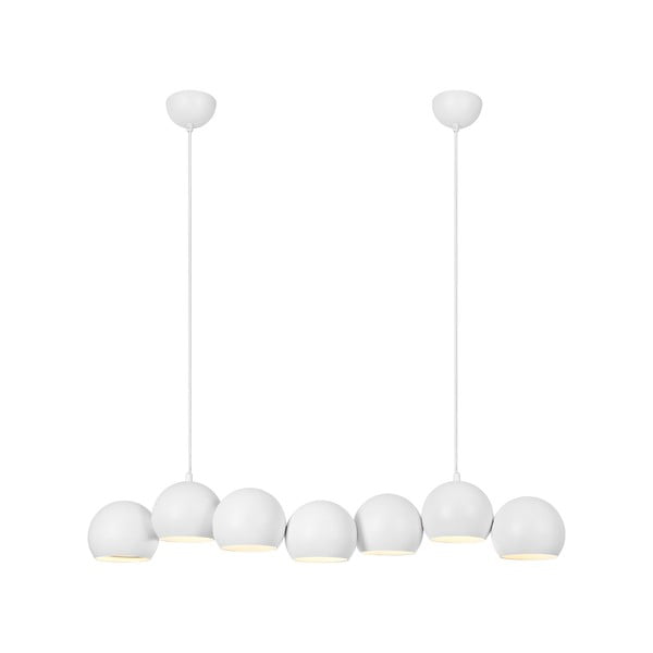 Lampadario bianco con paralume in metallo Cupolo – Markslöjd