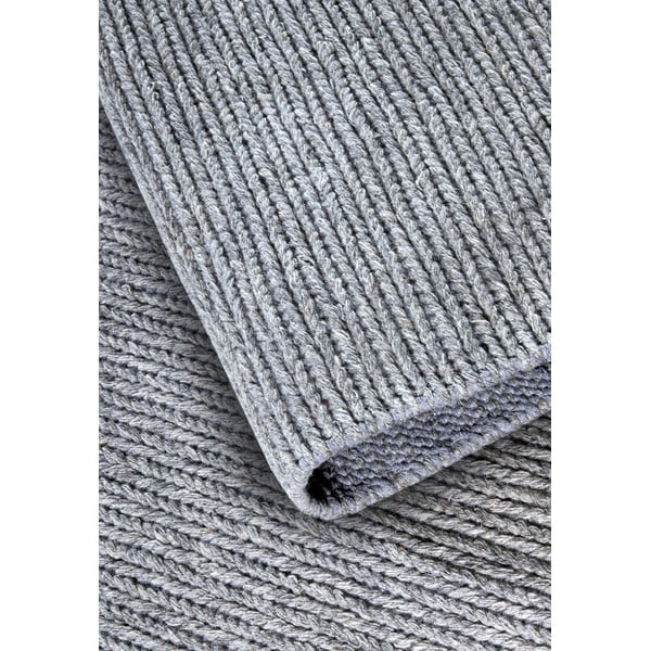 Passatoia grigia in lana tessuta a mano 80x200 cm Francois - Villeroy&Boch-image-3