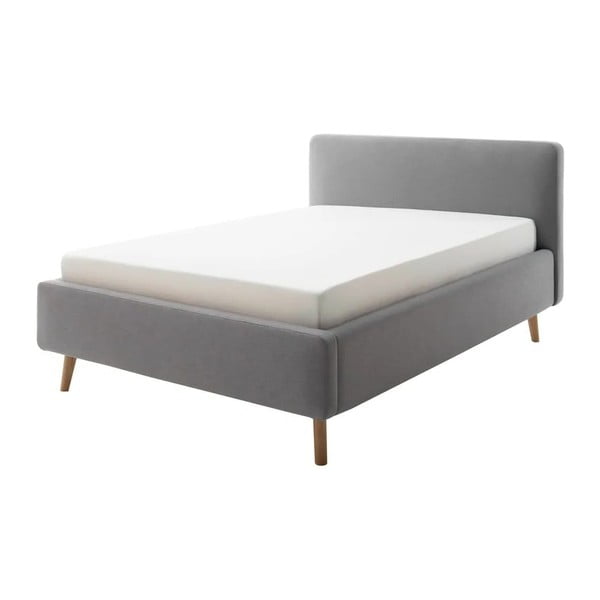 Letto singolo imbottito grigio chiaro rete non inclusa 120x200 cm Mattis – Meise Möbel
