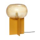 Lampada da tavolo arancione con paralume in vetro (altezza 36 cm) Podium - Hübsch