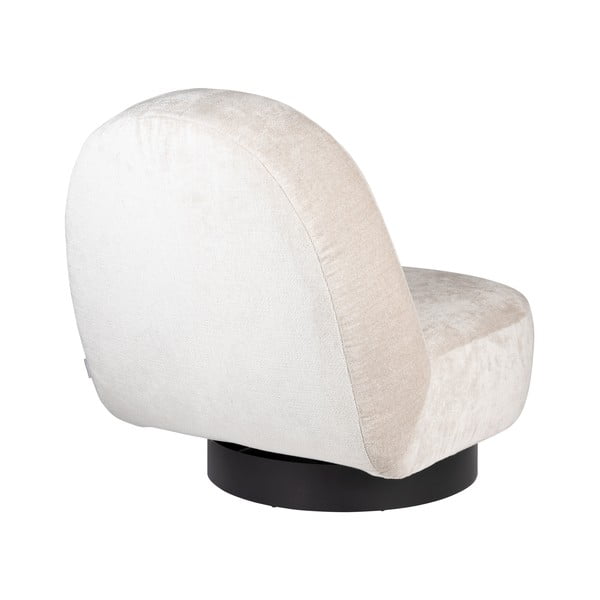 Poltrona in velluto crema Eden - Zuiver-image-4