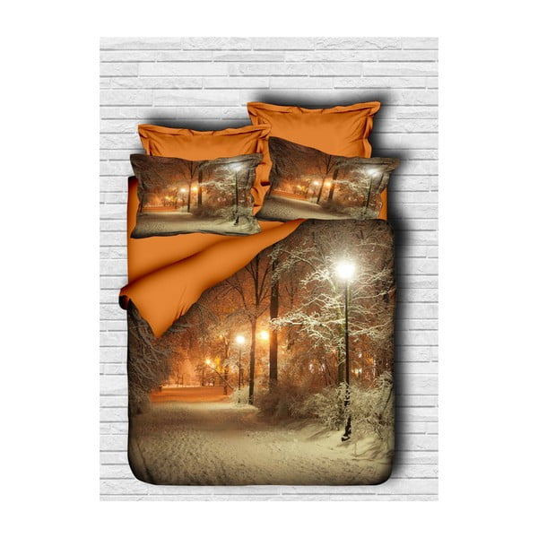 Biancheria da letto natalizia per letto matrimoniale con lenzuolo Dion, 200 x 220 cm - Mijolnir