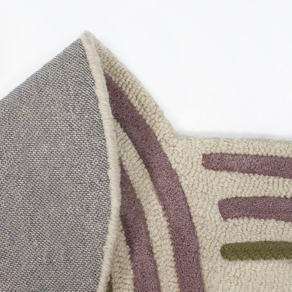 Tappeto verde in lana tessuto a mano 140x200 cm Spiral Shaped  – Flair Rugs-image-4