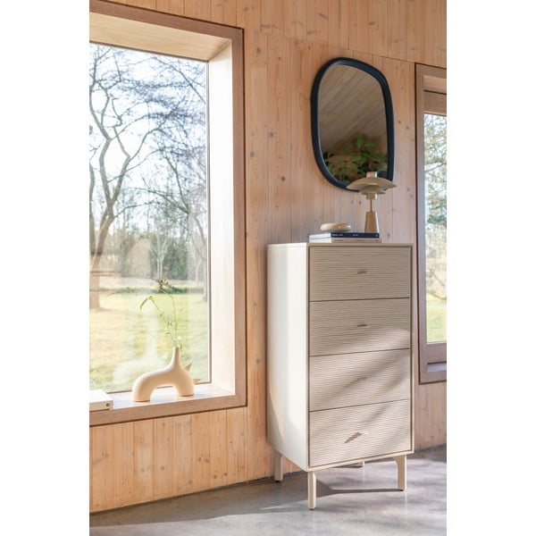 Cassettiera grigio chiaro 60x121x42 cm Morning – Zuiver-image-1