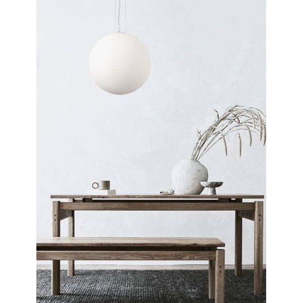 Lampadario bianco in vetro ø 50 cm Nevoso – Nova Luce-image-1