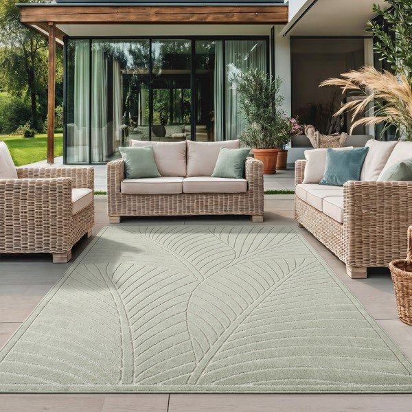 Tappeto da interno/esterno verde 140x200 cm Nova 1203 – Ayyildiz Carpets-image-1
