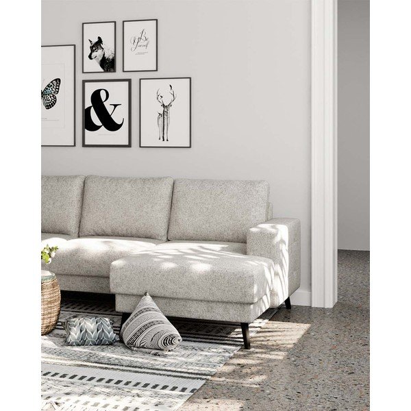 Divano angolare crema (angolo sinistro) Fynn - Ghado-image-4