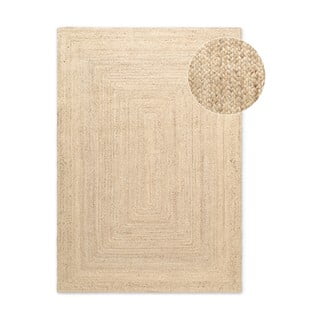 Tappeto in juta bifacciale/tessuto a mano di colore naturale chiaro 60x90 cm Sharmila Natural White - Hanse Home
