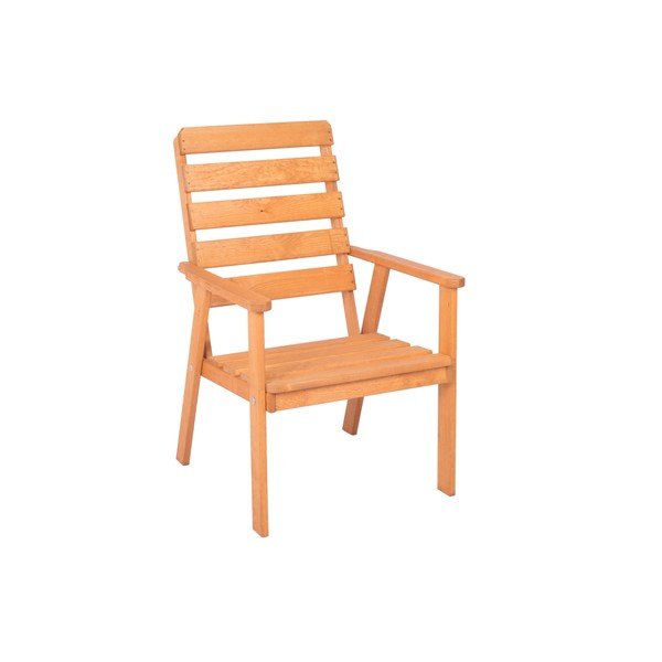 Set da pranzo da giardino in legno massiccio per 4 persone Sylva - Rojaplast-image-2