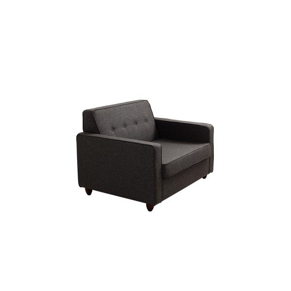 Poltrona grigio scuro-marrone Custom Form Zugo - CustomForm