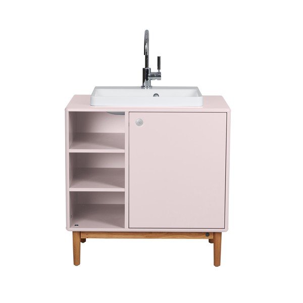 Mobile sospeso rosa con lavabo senza miscelatore 80x62 cm Color Bath - Tom Tailor-image-4