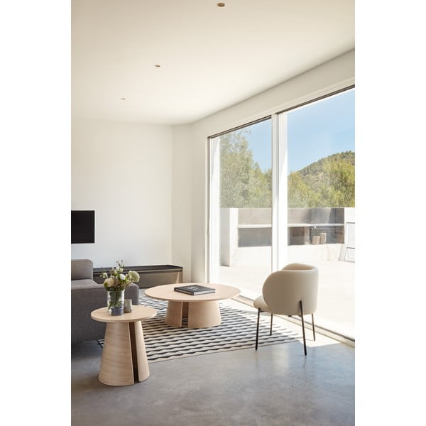 Poltrona in similpelle bianca Mogi - Teulat-image-1