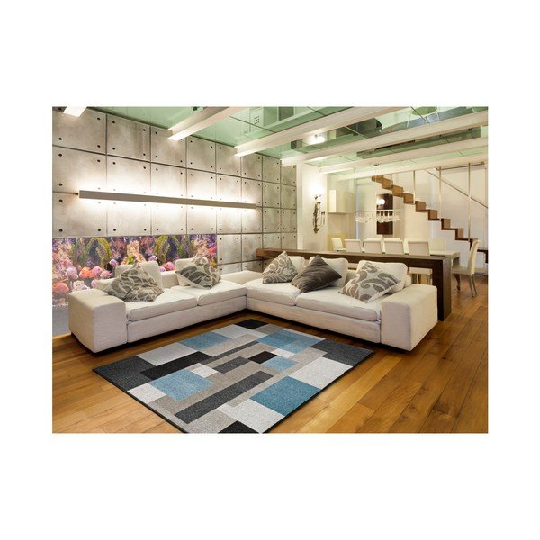 Tappeto adatto all'esterno Bukit Blue, 160 x 230 cm - Universal-image-1