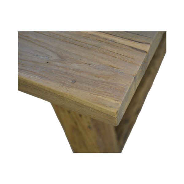 Tavolino in teak non trattato Lawas, 70 x 120 cm - HSM collection-image-3
