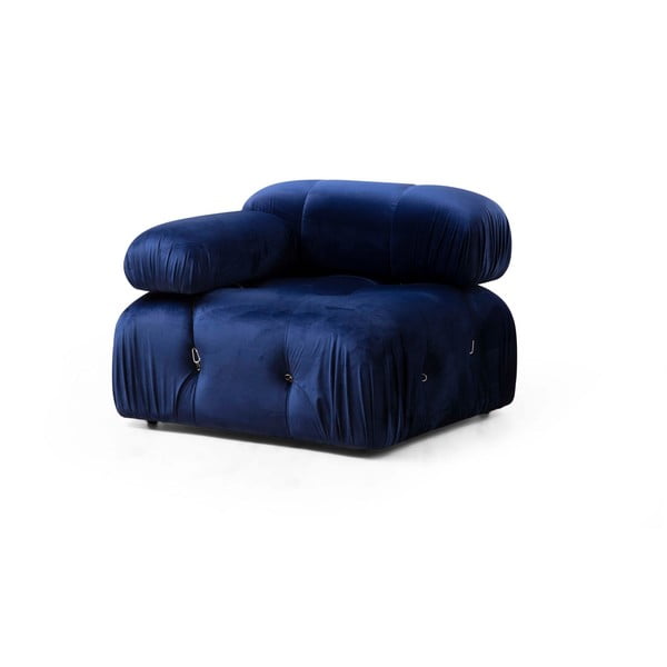 Modulo divano in velluto blu scuro (angolo sinistro) Bubble - Artie