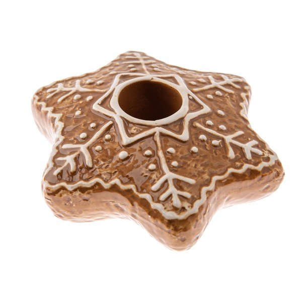 Portacandela in ceramica a tema natalizio Vinterby – Dakls
