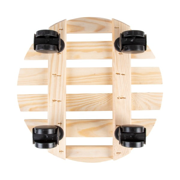 Supporto rotante per vaso in legno ø 29 cm (altezza totale 8 cm) Indoor & Outdoor – Esschert Design-image-3