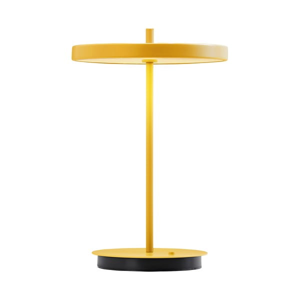 Lampada da tavolo LED gialla in metallo con paralume in metallo (altezza totale 31 cm) Asteria Move – UMAGE-image-4