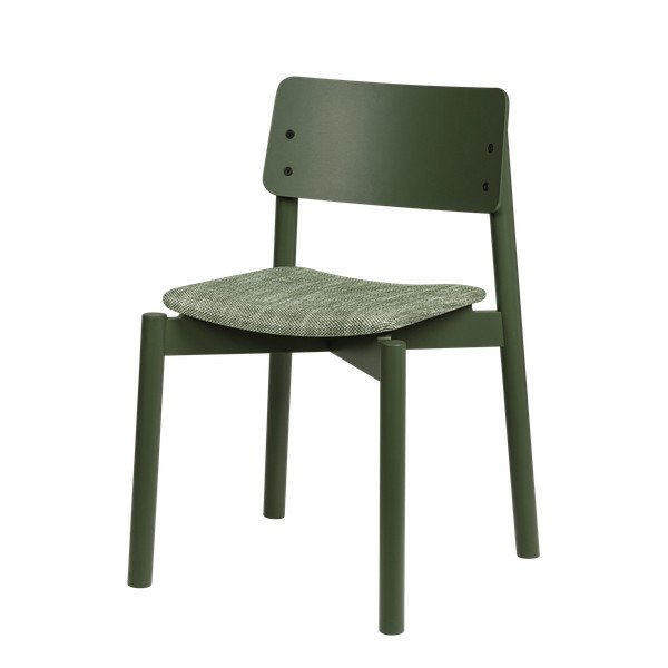 Sedia da pranzo verde impilabile Wem – noo.ma