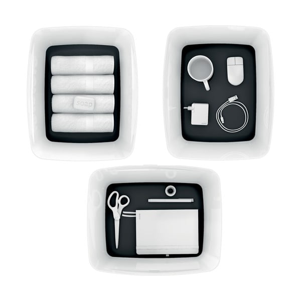 Scatola di plastica bianco-nera con coperchio MyBox - Leitz-image-2