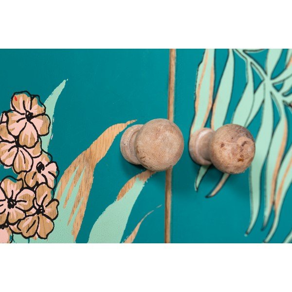 Armadietto turchese/di colore naturale 90x85x40 cm Reipur – Interia Home & Living-image-1