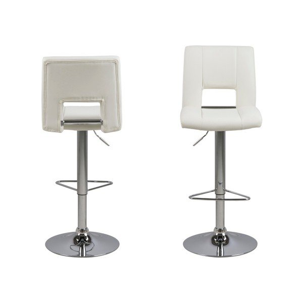 Set di 2 sgabelli da bar bianchi Wilma Barstool - Actona-image-1