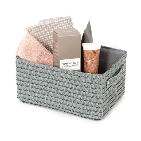 Cestino grigio Lilou, 23 x 12 cm - Compactor-image-1