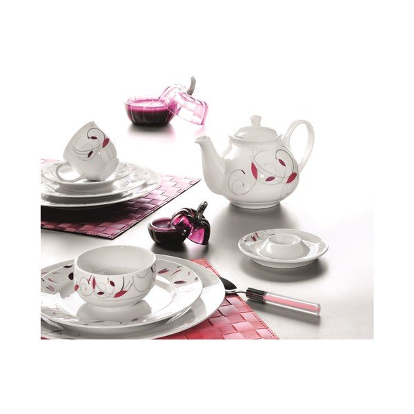 Porcelánová sada Jemná linka, 38 ks