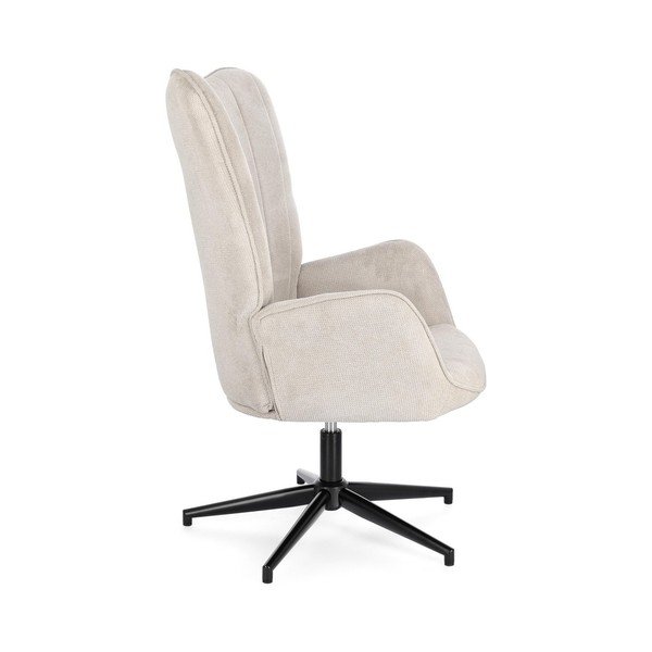 Poltrona beige girevole Inas – Bizzotto-image-3