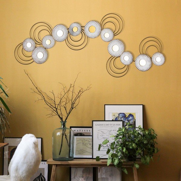Decorazione murale in metallo 101x41 cm - Wallity-image-1