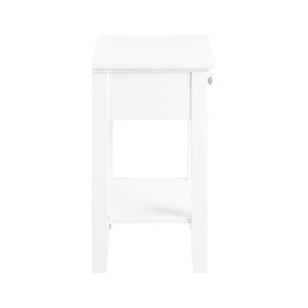 Comodino bianco Linnea - Actona-image-2