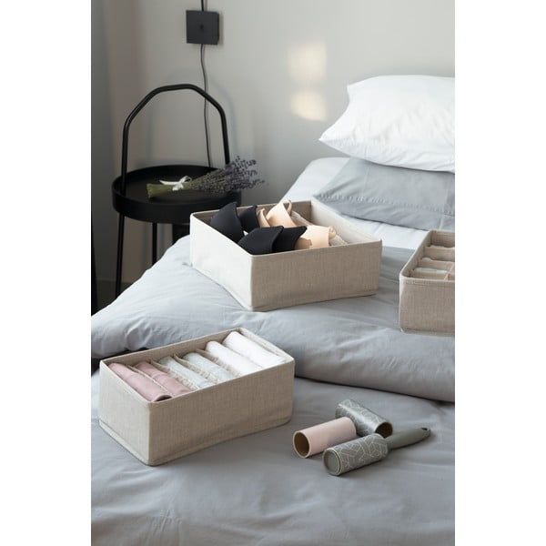 Organizzatore per cassetti beige con scomparti Cassetto, 29 x 11 cm - Bigso Box of Sweden-image-3