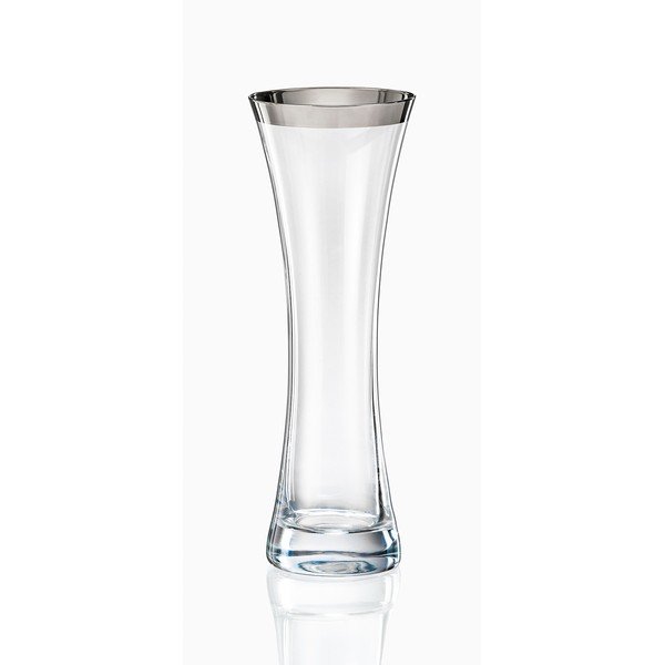 Vaso in vetro color argento Frost - Crystalex